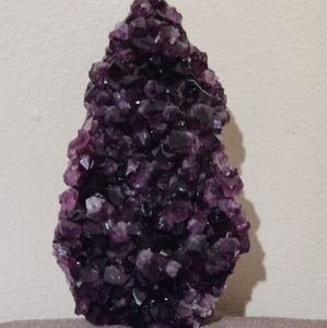 Amethyst cluster crystal